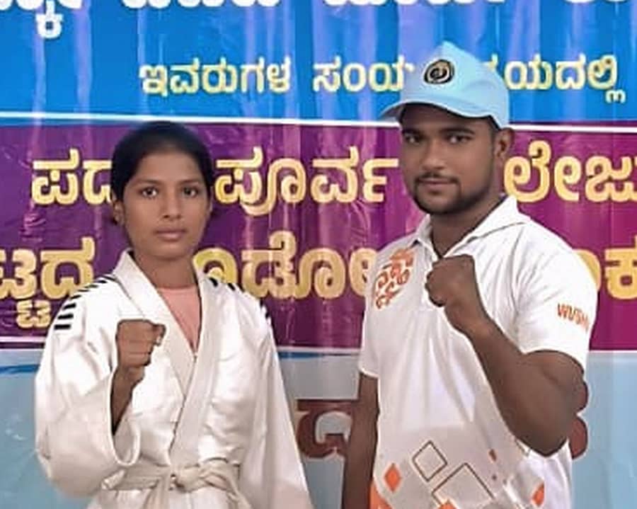 ಕಂಚು ಗೆದ್ದ ಅನುಷಾ ಜೊತೆ ಕೋಚ್ ಬಾಬುಸಾಬ್