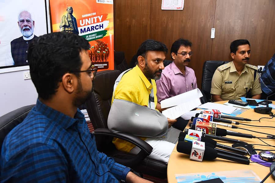 ಚಿಕ್ಕಬಳ್ಳಾಪುರದಲ್ಲಿ ನಡೆದ ಮಾಧ್ಯಮಗೋಷ್ಠಿಯಲ್ಲಿ ಸಂಸದ ಡಾ.ಕೆ.ಸುಧಾಕರ್ ಮಾತನಾಡಿದರು