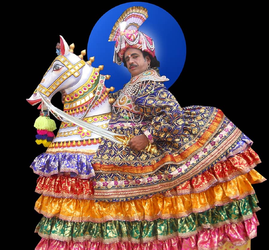 ತೋಪಣ್ಣ ಅವರು ಕೀಲುಕುದುರೆ ಕುಣಿತ ಪ್ರದರ್ಶನ ನೀಡಿದ್ದ ಸಂದರ್ಭ