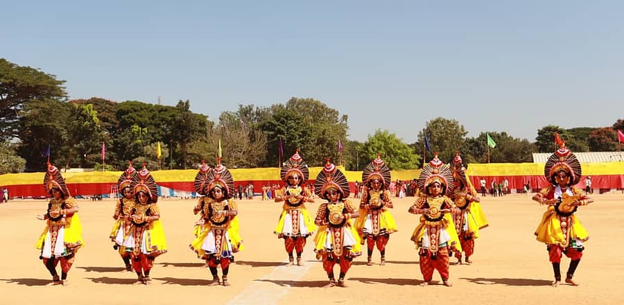 ಶಾಲಾ ಮಕ್ಕಳು ಯಕ್ಷಗಾನ ನೃತ್ಯ 
