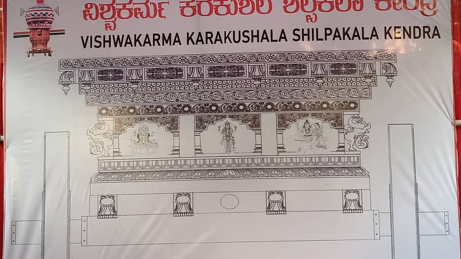 ಅವಿಮುಕ್ತೇಶ್ವರ ರಥದ ನೀಲಿ ನಕ್ಷೆ