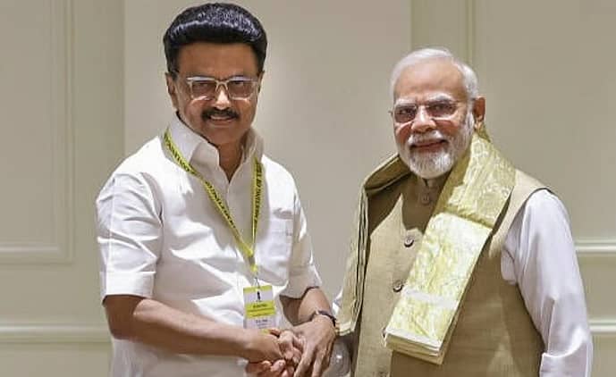 <div class="paragraphs"><p>ಎಂ.ಕೆ. ಸ್ಟಾಲಿನ್ ಮತ್ತು ನರೇಂದ್ರ ಮೋದಿ</p></div>