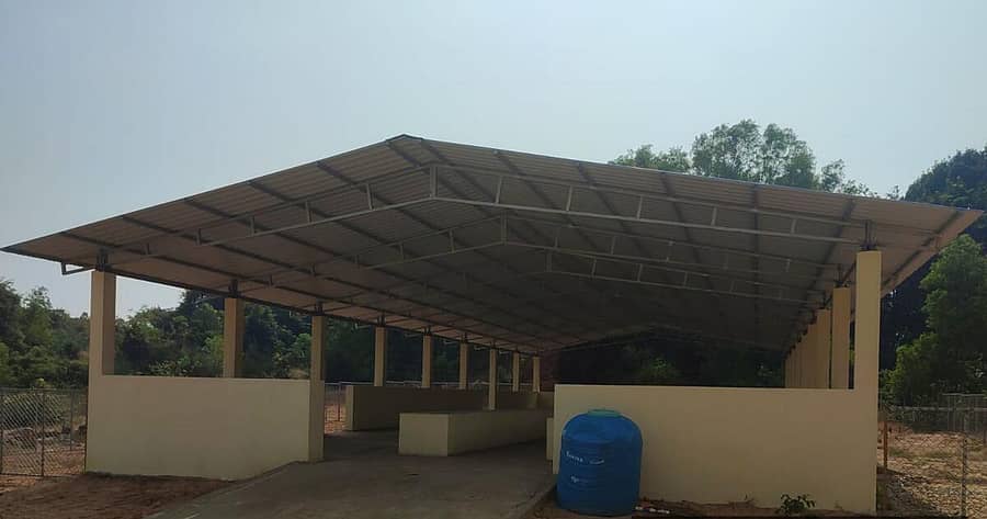 ಕಾರವಾರ ತಾಲ್ಲೂಕಿನ ಕಣಸಗಿರಿಯಲ್ಲಿ ನಿರ್ಮಾಣಗೊಂಡಿರುವ ಗೋಶಾಲೆ