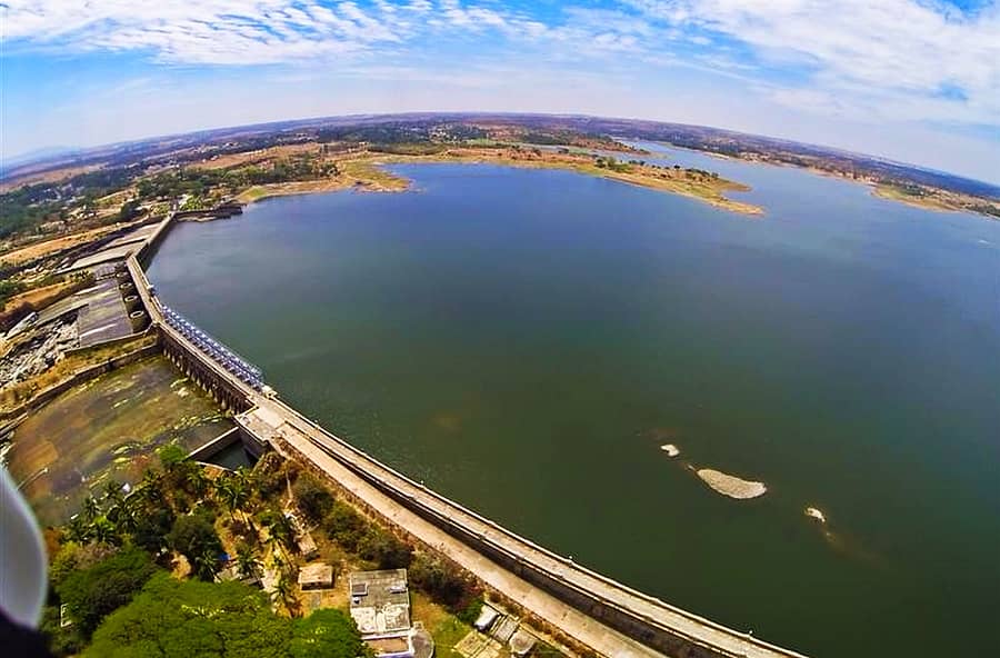 ಶ್ರೀರಂಗಪಟ್ಟಣ ತಾಲ್ಲೂಕಿನ ಕೆಆರ್ಎಸ್ ಅಣೆಕಟ್ಟೆಯ ವಿಹಂಗಮ ನೋಟ (ಸಂಗ್ರಹ ಚಿತ್ರ)