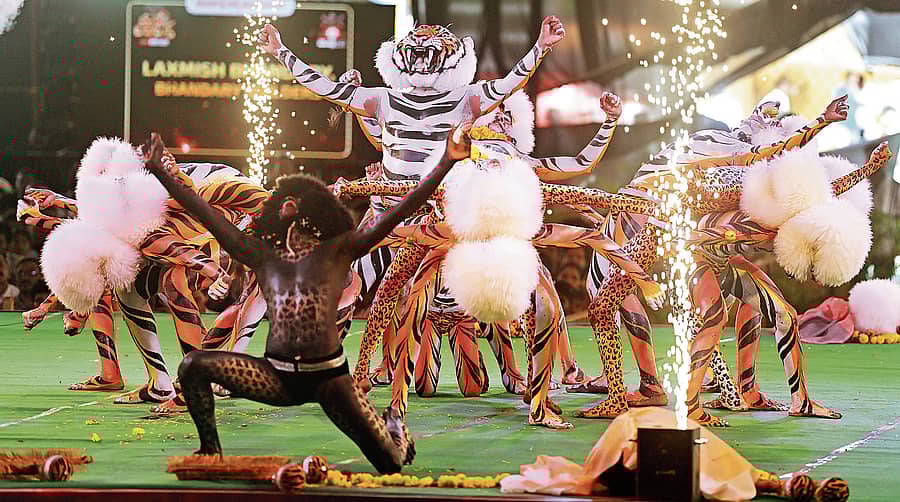 <div class="paragraphs"><p>‘ಪಿಲಿ ಪರ್ಬ’ದಲ್ಲಿ ಭಾಗವಹಿಸಿದ ಮಂಜೇಶ್ವರದ ಶಿವಶಕ್ತಿ ಟೈಗರ್ಸ್ ತಂಡ </p></div>