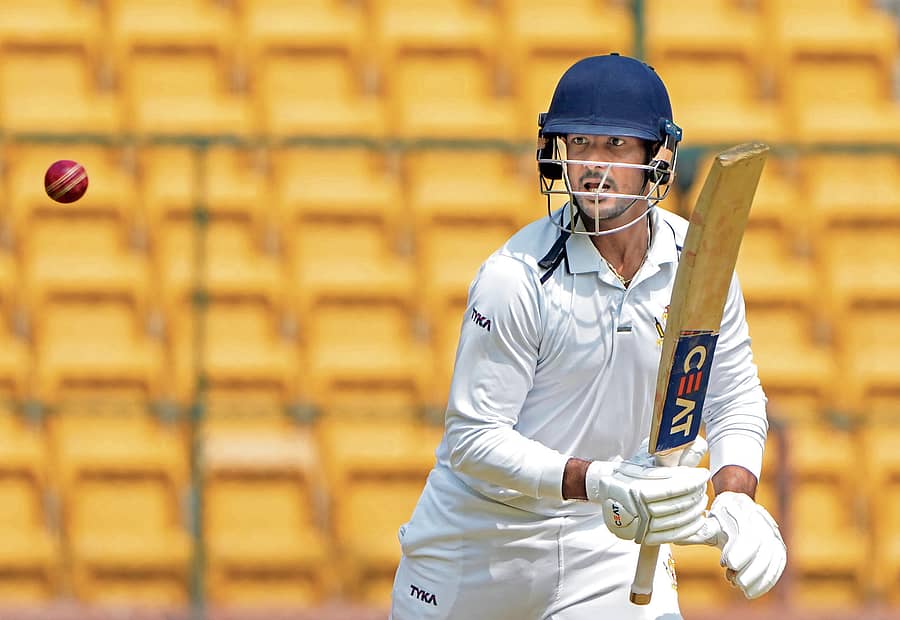 ಅಜೇಯ ಅರ್ಧಶತಕ ದಾಖಲಿಸಿದ ಮಯಂಕ್ ಅಗರವಾಲ್