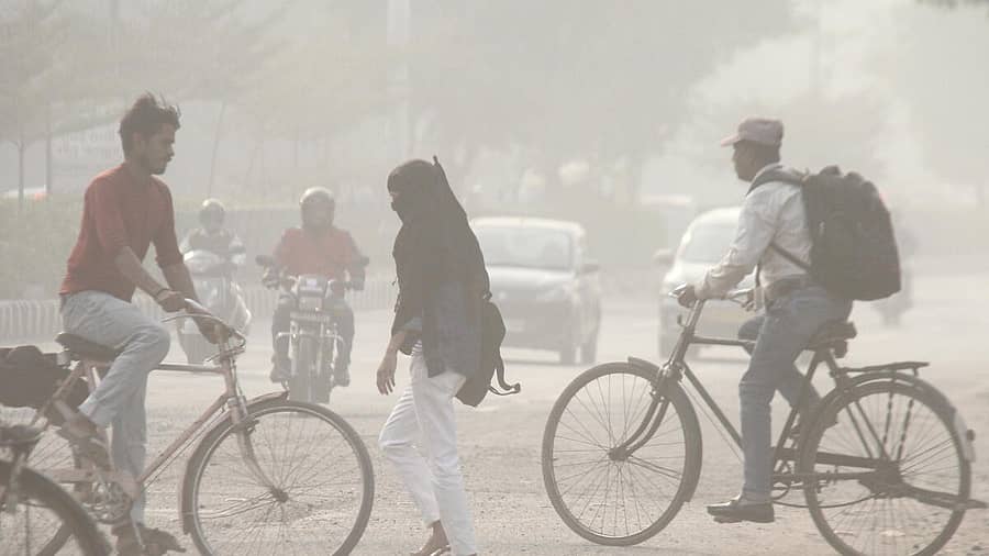 <div class="paragraphs"><p>ದೆಹಲಿಯಲ್ಲಿ ಗಾಳಿಯ ಗುಣಮಟ್ಟ ಕುಸಿತ</p></div>