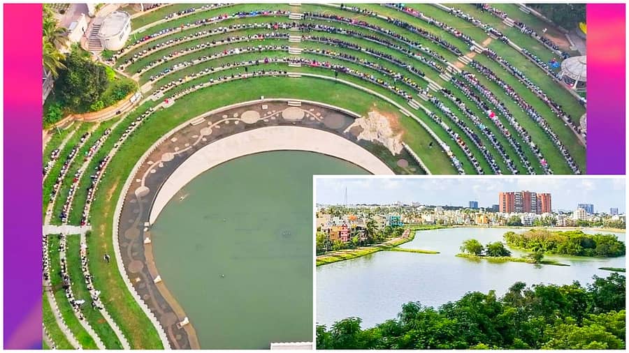 <div class="paragraphs"><p>ಆರ್ಟ್ ಆಫ್ ಲಿವಿಂಗ್‌, ನಗರ ಪ್ರದೇಶದ ಕೆರೆ</p></div>