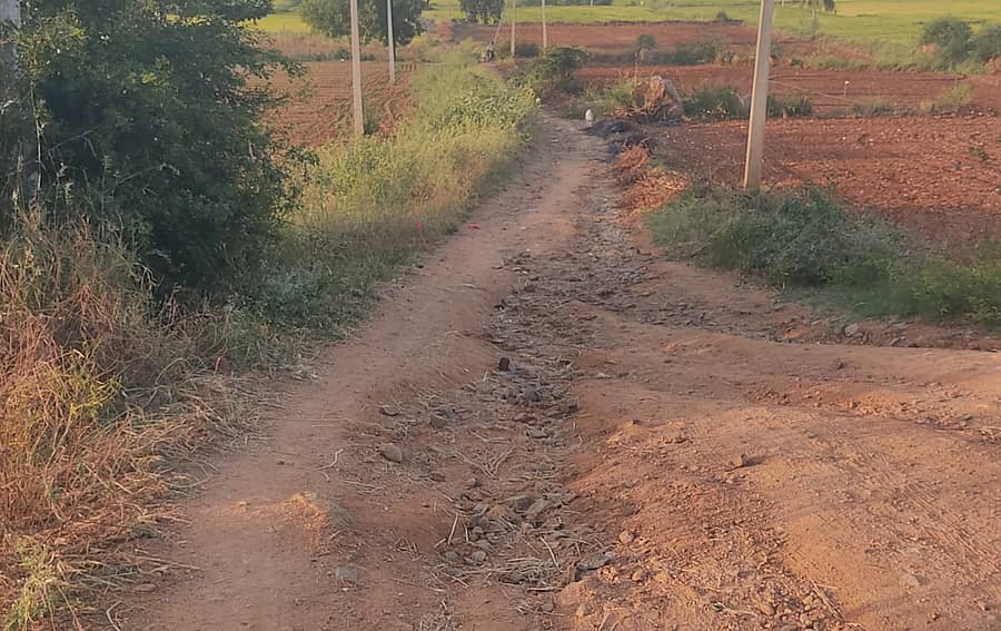 <div class="paragraphs"><p>ಜಾಲಹಳ್ಳಿಗೆ ಸಮೀಪದ ಗಲಗ ಗ್ರಾಮದ ಲಂಬಾಣಿ ತಾಂಡಾ ಸಂಪರ್ಕಿಸುವ ರಸ್ತೆ ಸಂಪೂರ್ಣವಾಗಿ ಹದಗೆಟ್ಟಿರುವುದು </p></div>