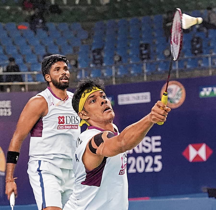 <div class="paragraphs"><p>ಭಾರತದ ಸಾತ್ವಿಕ್ ಸಾಯಿರಾಜ್ ರಣಕಿರೆಡ್ಡಿ–ಚಿರಾಗ್ ಶೆಟ್ಟಿ ಜೋಡಿ </p></div>