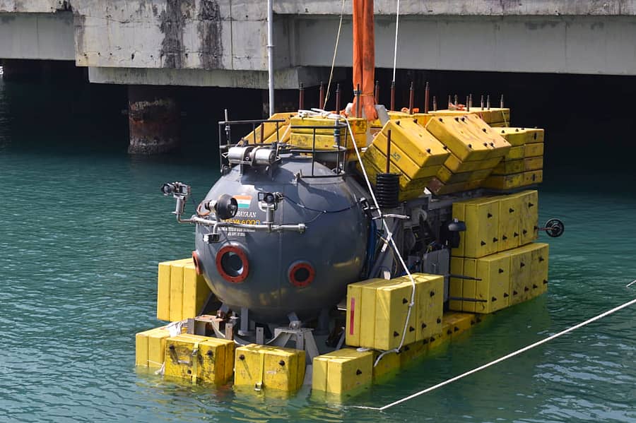 ಮಾನವಸಹಿತ ಆಳ ಸಮುದ್ರಯಾನಕ್ಕೆ ಸಜ್ಜಾಗಿರುವ ಸಬ್‌ಮರ್ಸಿಬಲ್ ನೌಕೆ ಮತ್ಸ್ಯ–6000ರ ಪರೀಕ್ಷಾರ್ಥ ಪ್ರಯೋಗವನ್ನು ಚೆನ್ನೈನ ಬಂದರಿನಲ್ಲಿ ನಡೆಸಲಾಯಿತು– ಪಿಟಿಐ ಚಿತ್ರ