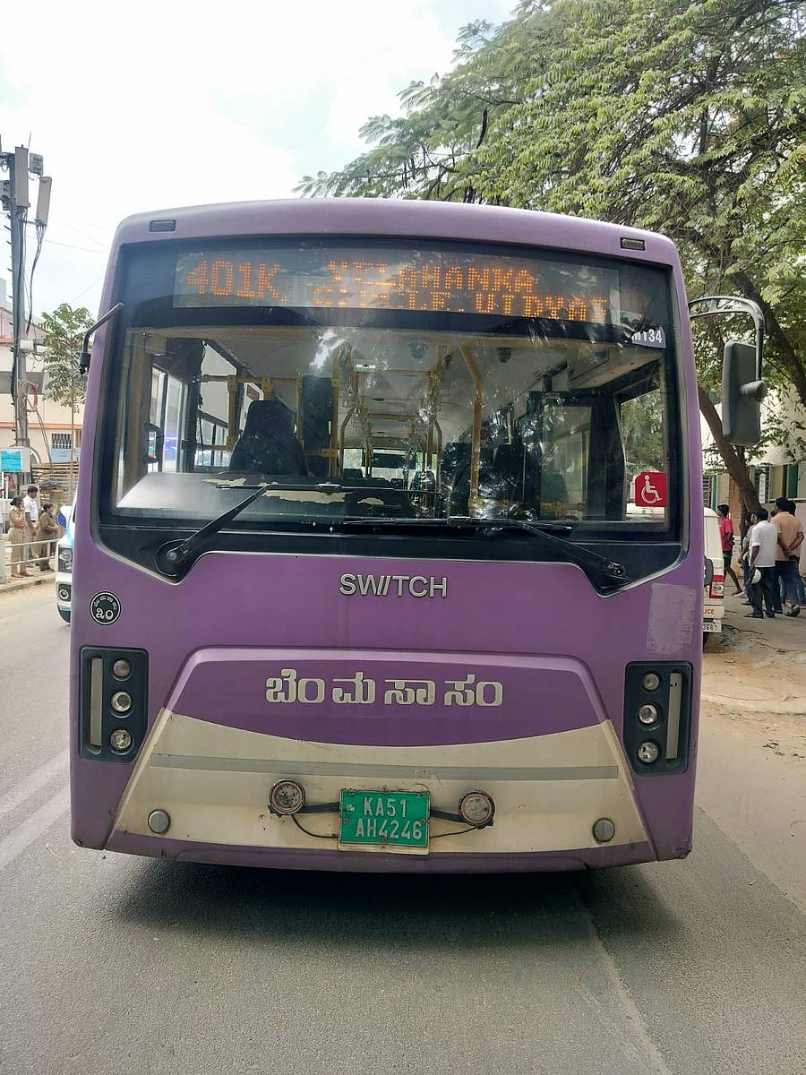 ಅಪಘಾತಕ್ಕೆ ಕಾರಣವಾದ ಬಿಎಂಟಿಸಿ ಬಸ್