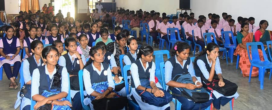 <div class="paragraphs"><p>ಕಾರ್ಯಾಗಾರದಲ್ಲಿ ಪಾಲ್ಗೊಂಡಿದ್ದ ವಿದ್ಯಾರ್ಥಿಗಳು</p></div>