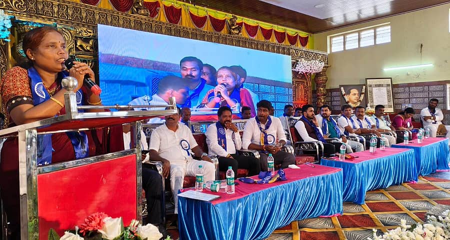 ಅರಕಲಗೂಡಿನಲ್ಲಿ ಶನಿವಾರ ನಡೆದ ಕಾರ್ಯಕ್ರಮದಲ್ಲಿ ಬೆಳಗಾವಿ ವಿಭಾಗದ ಪ್ರಾದೇಶಿಕ ಆಯುಕ್ತೆ ಕೆ. ಎಂ ಜಾನಕಿ ಮಾತನಾಡಿದರು