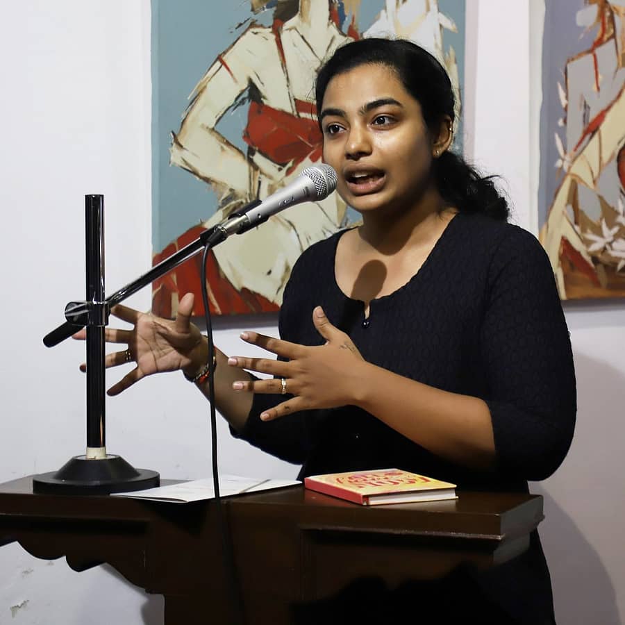 ಸಂವಾದದಲ್ಲಿ ಶ್ರುತಿ ಬಂಗೇರ ಮಾತನಾಡಿದರು