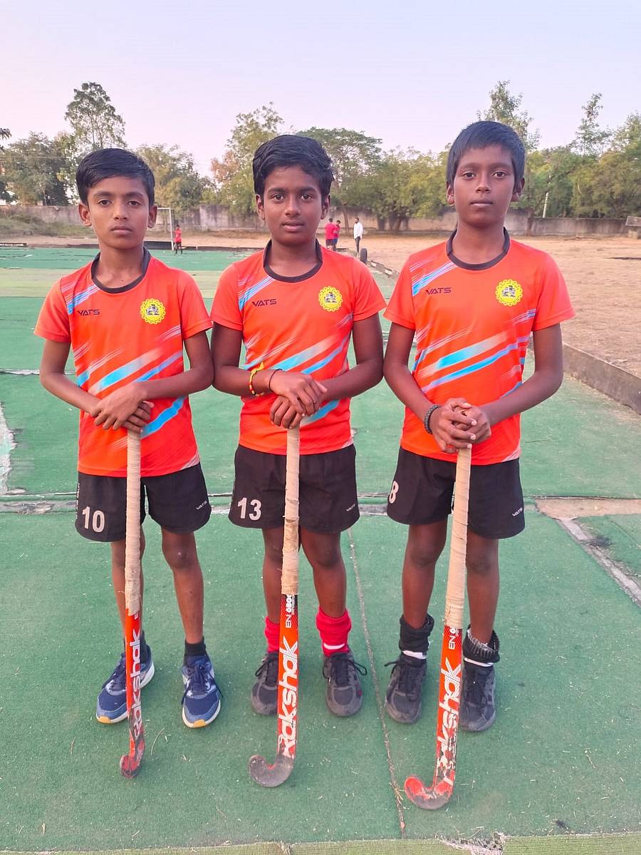 ಹಾಕಿ ಆಟಗಾರರಾದ ಸಮರ್ಥ, ಹರ್ಷವರ್ಧನ, ಕಿಶೋರ