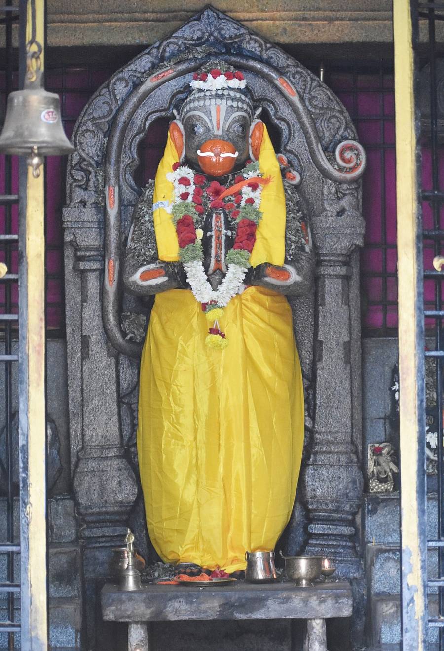 ಕನಕಗಿರಿಯ ಸಂಜೀವಮೂರ್ತಿ ದೇವಸ್ಥಾನದಲ್ಲಿ ವಿಶೇಷ ಪೂಜೆ ಸಲ್ಲಿಸಲಾಯಿತು