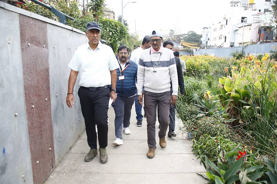 ‘ಕೆ–100 ನಾಗರಿಕ ಜಲಮಾರ್ಗ’ವನ್ನು ಎಂ. ಮಹೇಶ್ವರ ರಾವ್ ಪರಿಶೀಲಿಸಿದರು