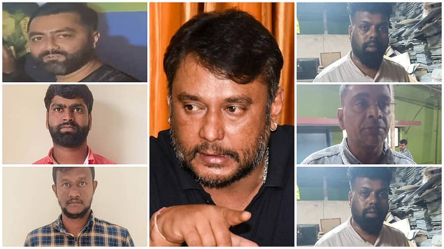 <div class="paragraphs"><p>ದರ್ಶನ್ ಹಾಗೂ ಇತರ ಆರೋಪಿಗಳು</p></div>