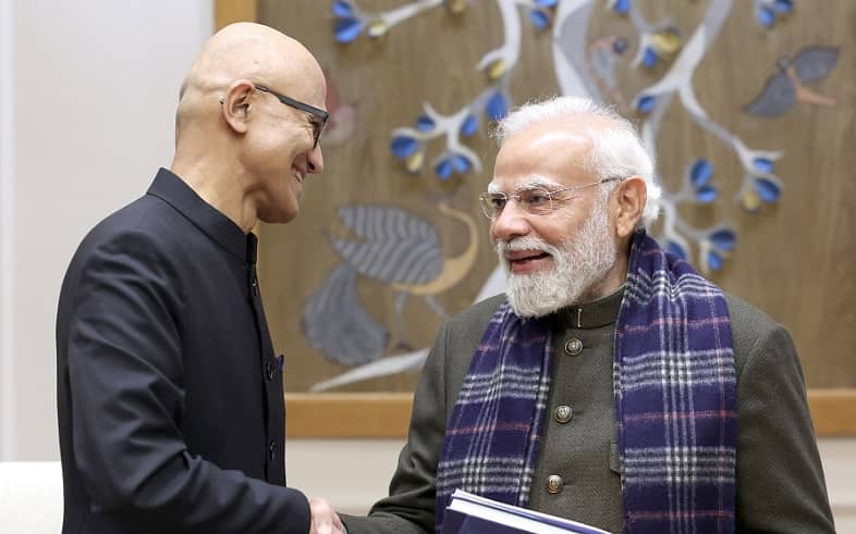 <div class="paragraphs"><p>ಮೈಕ್ರೊಸಾಫ್ಟ್ ಸಿಇಒ ಸತ್ಯ ನಾದೆಲ್ಲಾ ಮತ್ತು ಪ್ರಧಾನಿ ನರೇಂದ್ರ ಮೋದಿ</p></div>