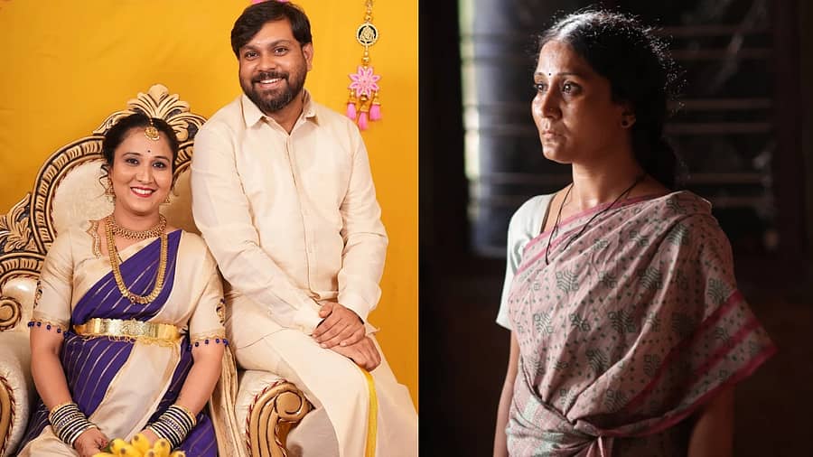 <div class="paragraphs"><p>ನಟಿ ಸಂಧ್ಯಾ ಅರಕೆರೆ ದಂಪತಿ</p></div>