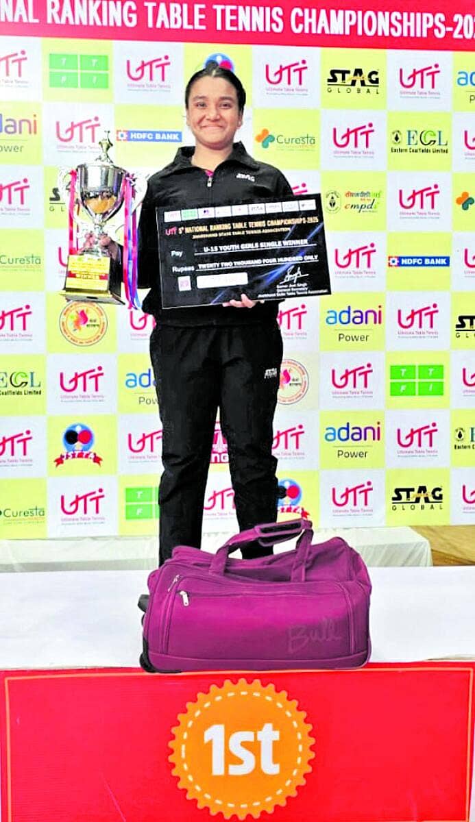 <div class="paragraphs"><p>ಪ್ರಶಸ್ತಿಯೊಂದಿಗೆ ತನಿಷ್ಕಾ ಕಪಿಲ್ ಕಾಲಭೈರವ</p></div>