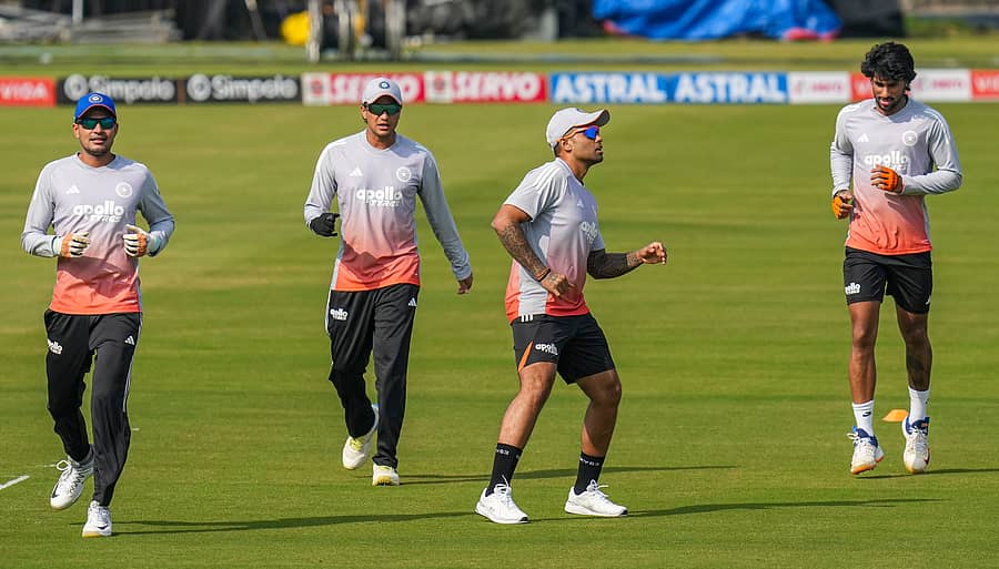 ಶುಭಮನ್ ಗಿಲ್, ಅಭಿಷೇಕ್ ಶರ್ಮಾ, ಸೂರ್ಯಕುಮಾರ್ ಯಾದವ್ ಮತ್ತು ತಿಲಕ್ ವರ್ಮಾ –ಪಿಟಿಐ ಚಿತ್ರ