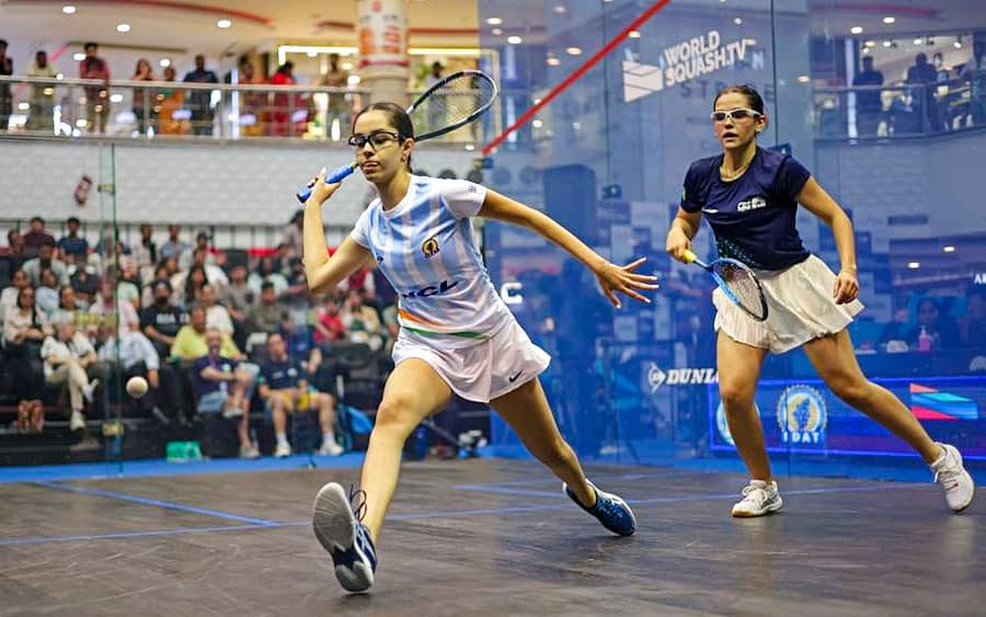 <div class="paragraphs"><p>ಭಾರತದ ಅನಾಹತ್ ಸಿಂಗ್ (ಎಡ) ಆಟದ ವೈಖರಿ </p></div>