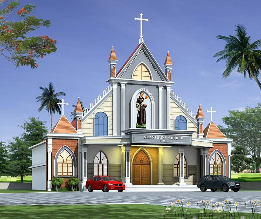 ಚರ್ಚ್ನ ನವೀಕೃತ ಕಟ್ಟಡ