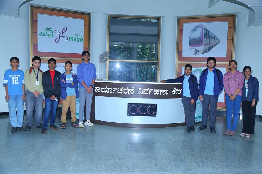 ಬಿಎಂಆರ್ಸಿಎಲ್ ಕಾರ್ಯಾಚರಣೆ ನಿಯಂತ್ರಣ ಕೇಂದ್ರದಲ್ಲಿ ಮಕ್ಕಳು