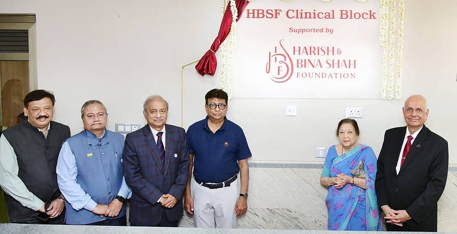 ಹರೀಶ್ ಮತ್ತು ಬೀನಾ ಶಾ ಫೌಂಡೇಶನ್ ಕ್ಲಿನಿಕಲ್ ಬ್ಲಾಕ್ ಅನ್ನು ಬುಧವಾರ ಲೋಕಾರ್ಪಣೆಗೊಳಿಸಲಾಯಿತು
