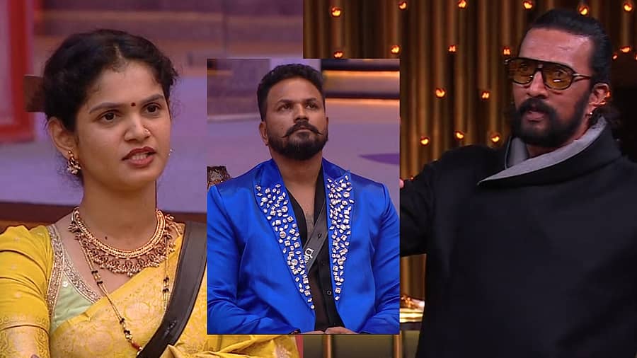 <div class="paragraphs"><p>ಚೈತ್ರಾ, ರಜತ್, ಕಿಚ್ಚ&nbsp;ಸುದೀಪ್</p></div>