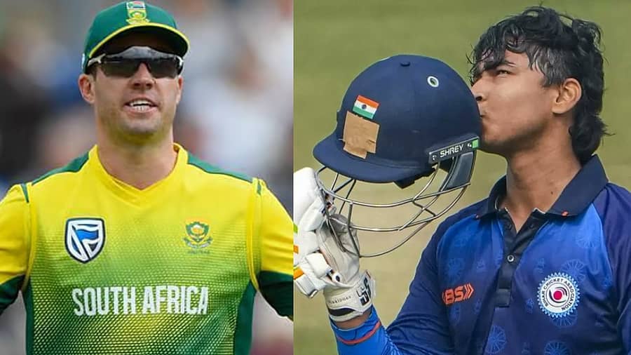 <div class="paragraphs"><p>ಎ.ಬಿ. ಡಿವಿಲಿಯರ್ಸ್ ಹಾಗೂ ವೈಭವ್ ಸೂರ್ಯವಂಶಿ</p></div>