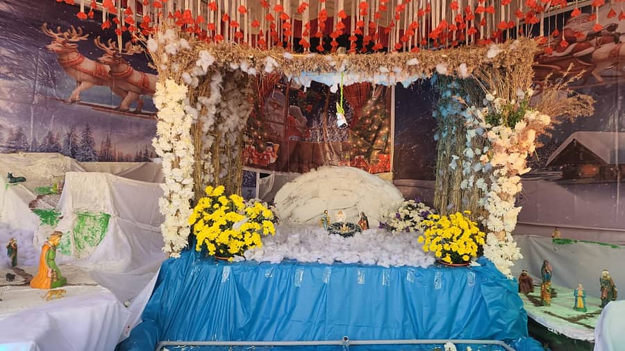 ಚಿಂತಾಮಣಿಯ ಚರ್ಚ್‌ನಲ್ಲಿ ನಿರ್ಮಾಣವಾಗಿದ್ದ ಗೋದಲಿ