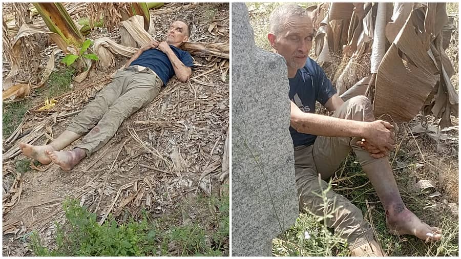 <div class="paragraphs"><p>ಹಂಪಿ ಅಷ್ಟಭುಜ ಸ್ನಾನದ ಕೊಳದ ಬಳಿ ಗುಡ್ಡ ಏರುವಾಗ ಬಿದ್ದು ಫ್ರಾನ್ಸ್ ಪ್ರಜೆ ಫಜೀತಿ</p></div>