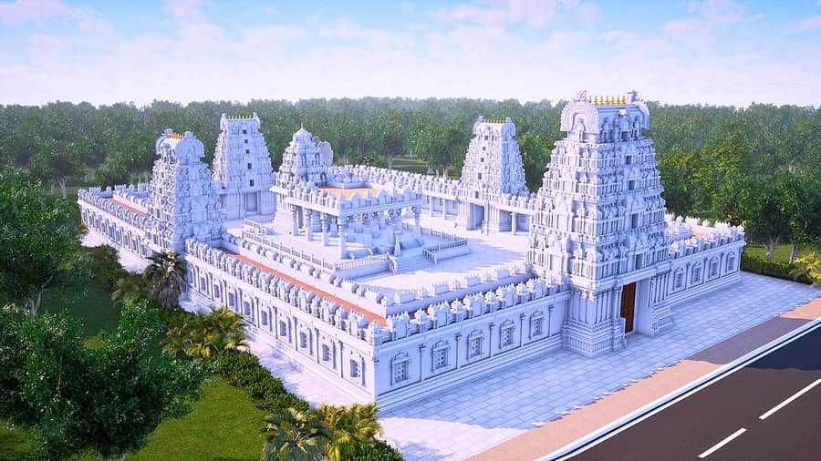 ಸಿಂಧನೂರು ತಾಲ್ಲೂಕಿನ ಅಂಬಾಮಠದ ಅಂಬಾದೇವಿ ದೇವಸ್ಥಾನದ ನೂತನ ಶಿಲಾ ಮಂಟಪದ ನೀಲನಕ್ಷೆ