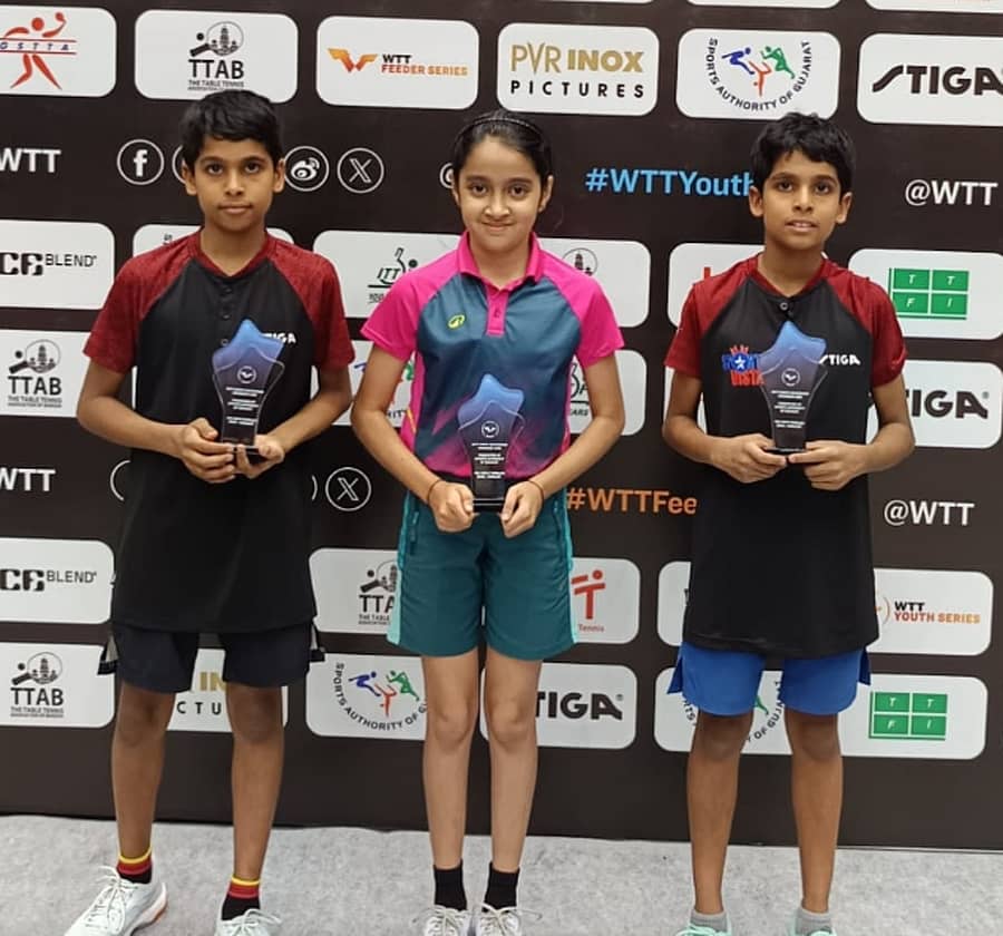 ಕರ್ನಾಟಕದ ಸಾತ್ವಿಕ್ ಎಂ., ಯುಕ್ತಾ ಹರ್ಷ ಮತ್ತು ಸಿದ್ಧಾಂತ್ ಎಂ.