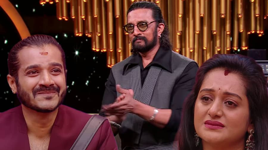 <div class="paragraphs"><p>ಧ್ರುವಂತ್‌,&nbsp;ಕಿಚ್ಚ ಸುದೀಪ್, ಅಶ್ವಿನಿ ಗೌಡ</p></div>