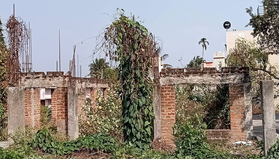 ಶ್ರೀರಂಗಪಟ್ಟಣ ತಾಲ್ಲೂಕಿನ ಅಚ್ಚಪ್ಪನಕೊಪ್ಪಲು ಗ್ರಾಮದಲ್ಲಿ, ಸಂಸದರ ಅನುದಾನದಲ್ಲಿ 20 ವರ್ಷಗಳ ಹಿಂದೆ ಆರಂಭವಾದ ಸಮುದಾಯ ಭವನ ನಿರ್ಮಾಣ ಕಾಮಗಾರಿ ಸ್ಥಗಿತಗೊಂಡಿದ್ದು, ಕಟ್ಟಡ ಅವಶೇಷದಂತೆ ಕಾಣುತ್ತಿದೆ.