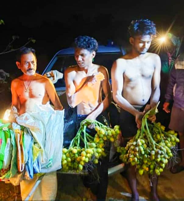 ಮಾಗಡಿ ತಾಲ್ಲೂಕಿನ ಬಿಸ್ಕೂರು ತೋಟದಲ್ಲಿ ರಾತ್ರಿ ಅಡಿಕೆ ಕದಿಯುತ್ತಿದ್ದ ಮೂವರು ಕಳ್ಳರನ್ನು ಸೆರೆ ಹಿಡಿದ ಗ್ರಾಮಸ್ಥರು