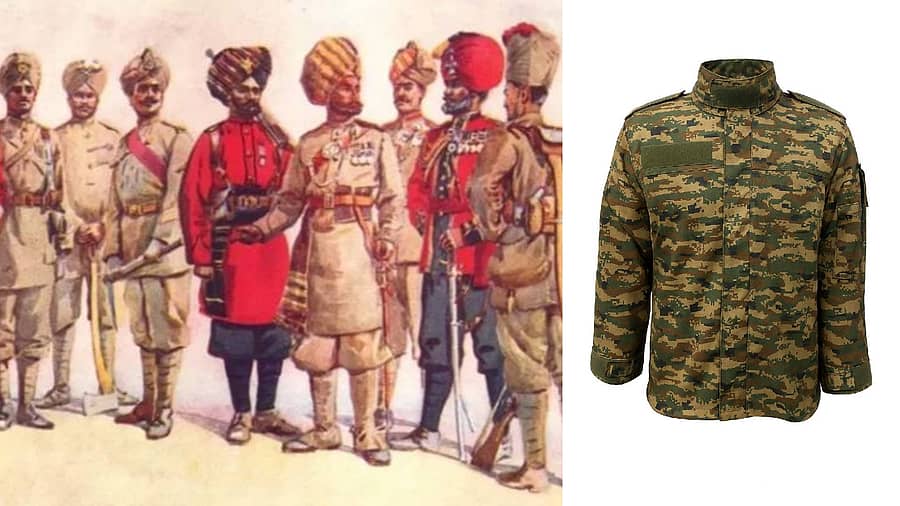 <div class="paragraphs"><p>ಕೆಂಪು ಕೋಟ್‌ನಿಂದ ಡಿಜಿಟಲ್ ಪಿಕ್ಸೆಲ್‌; ಭಾರತೀಯ ಸೇನೆಯ ಸಮವಸ್ತ್ರ ಪರಿಷ್ಕರಣೆ</p></div>