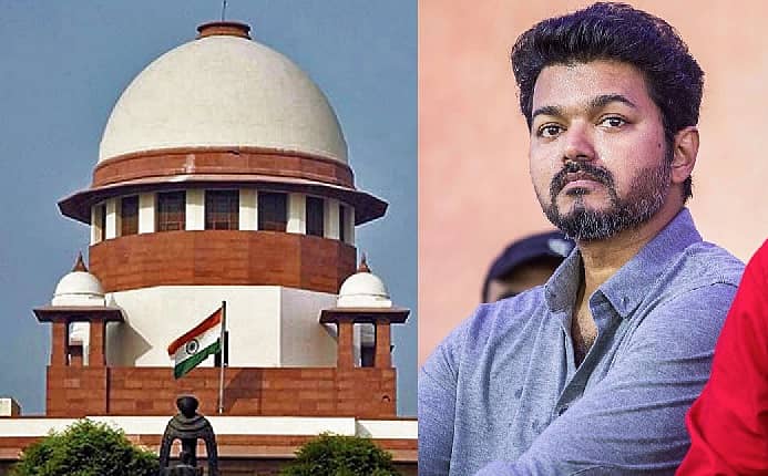 <div class="paragraphs"><p>ಸುಪ್ರೀಂ ಕೋರ್ಟ್‌ ಮತ್ತು ನಟ ವಿಜಯ್</p></div>