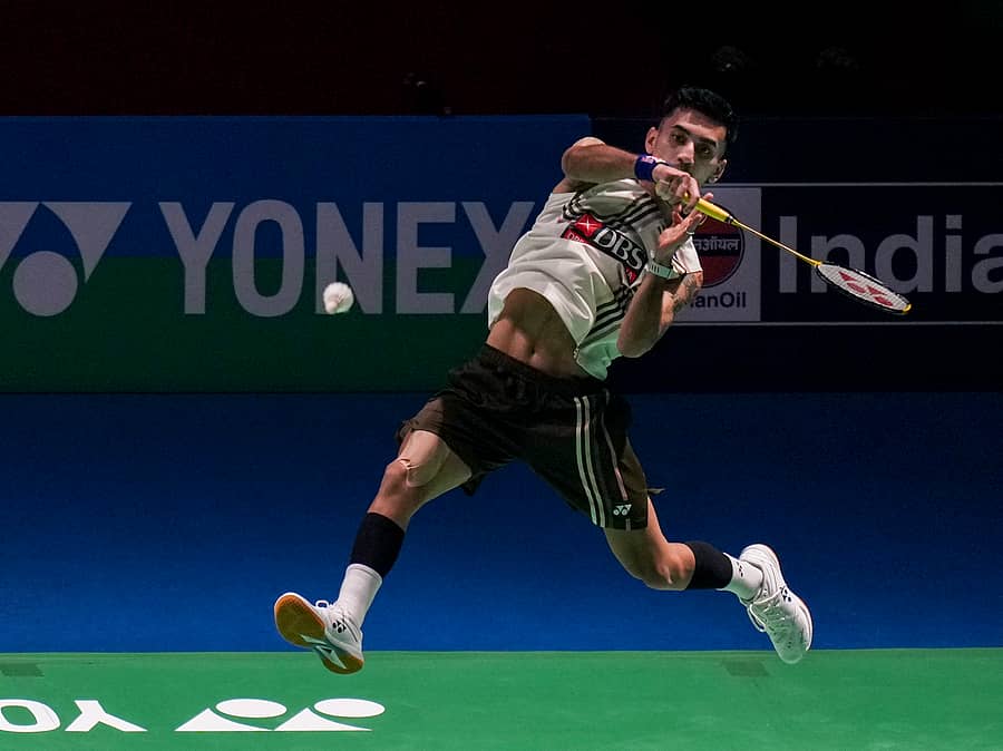 ಭಾರತದ ಲಕ್ಷ್ಯ ಸೇನ್‌ ಅವರ ಆಟದ ವೈಖರಿ –ಪಿಟಿಐ ಚಿತ್ರ