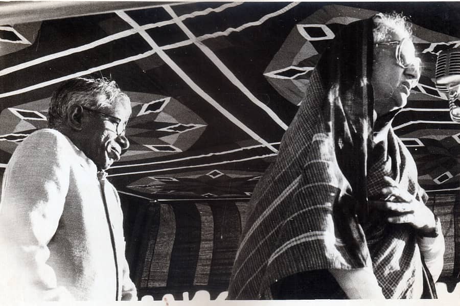 <div class="paragraphs"><p>ಇಂದಿರಾ ಗಾಂಧಿಯೊಂದಿಗೆ ಭೀಮಣ್ಣ</p></div>