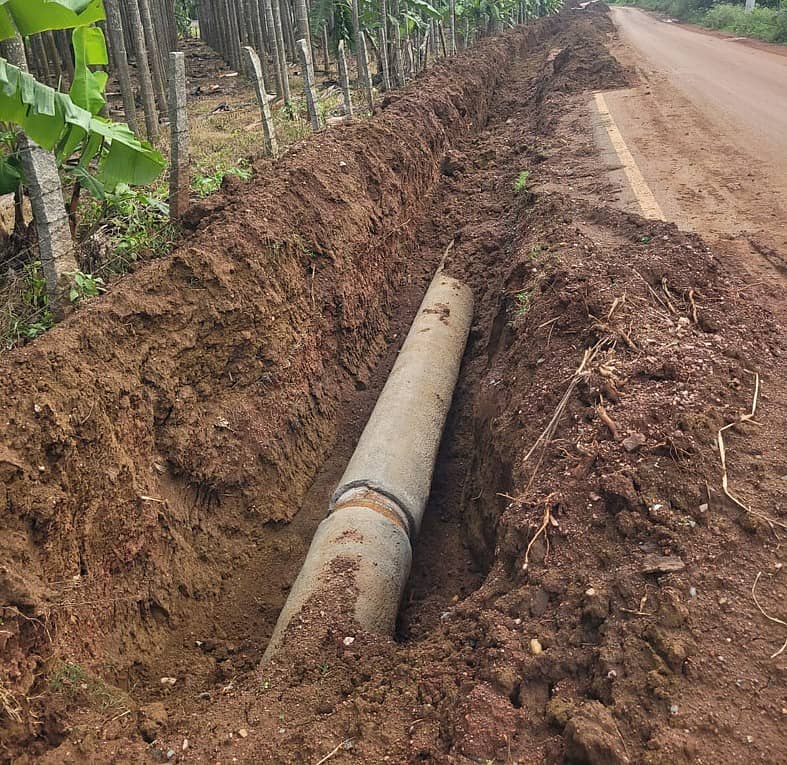 ಹಾನಗಲ್ ತಾಲ್ಲೂಕಿನಲ್ಲಿ ನಡೆದಿರುವ ಪೈಪ್‌ಲೈನ್ ಅಳವಡಿಕೆ ಕಾಮಗಾರಿ