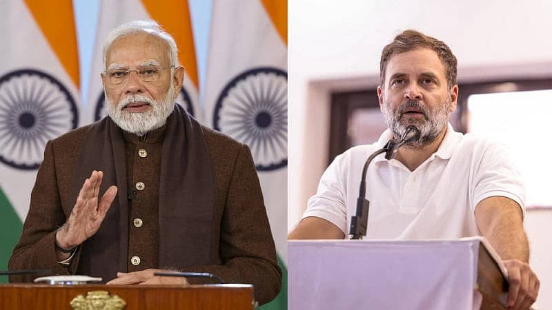 <div class="paragraphs"><p>ಪ್ರಧಾನಿ ನರೇಂದ್ರ ಮೋದಿ, ಲೋಕಸಭೆ ವಿರೋಧ ಪಕ್ಷದ ನಾಯಕ ರಾಹುಲ್‌ ಗಾಂಧಿ</p></div>