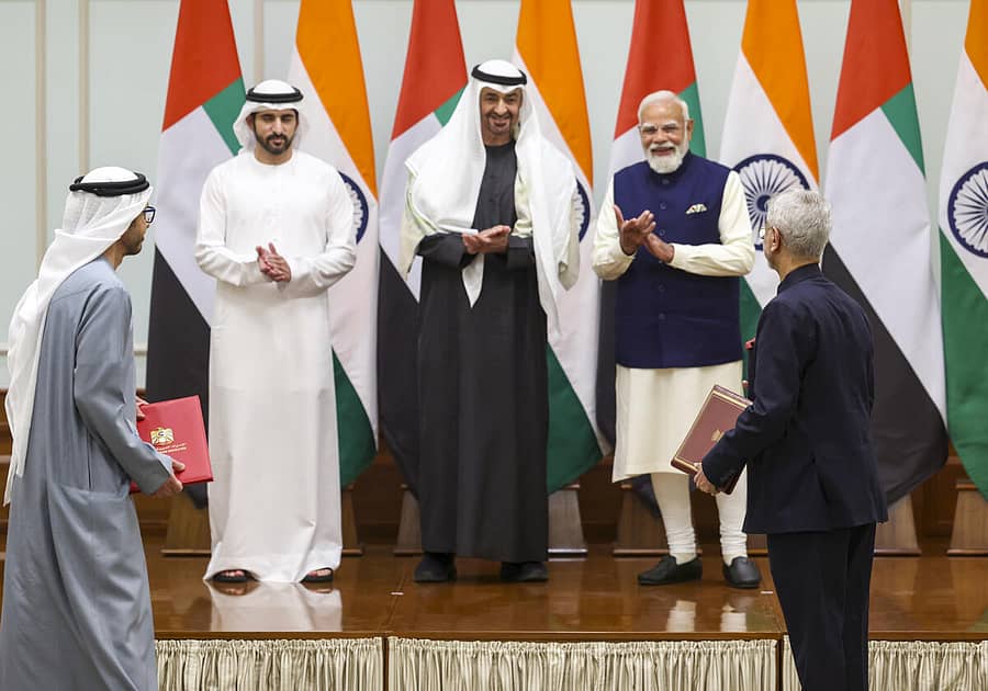 <div class="paragraphs"><p>ಭಾರತ-ಯುಎಇ ಮಹತ್ವದ ಒಪ್ಪಂದ</p></div>