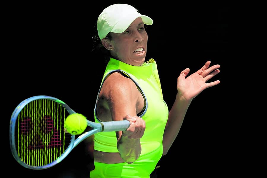 <div class="paragraphs"><p>ಅಮೆರಿಕದ ಮ್ಯಾಡಿಸನ್ ಕೀಸ್‌ ಅವರ ಫೋರ್‌ಹ್ಯಾಂಡ್ ಹೊಡೆತ &nbsp;ಎಎಫ್‌ಪಿ ಚಿತ್ರ</p></div>