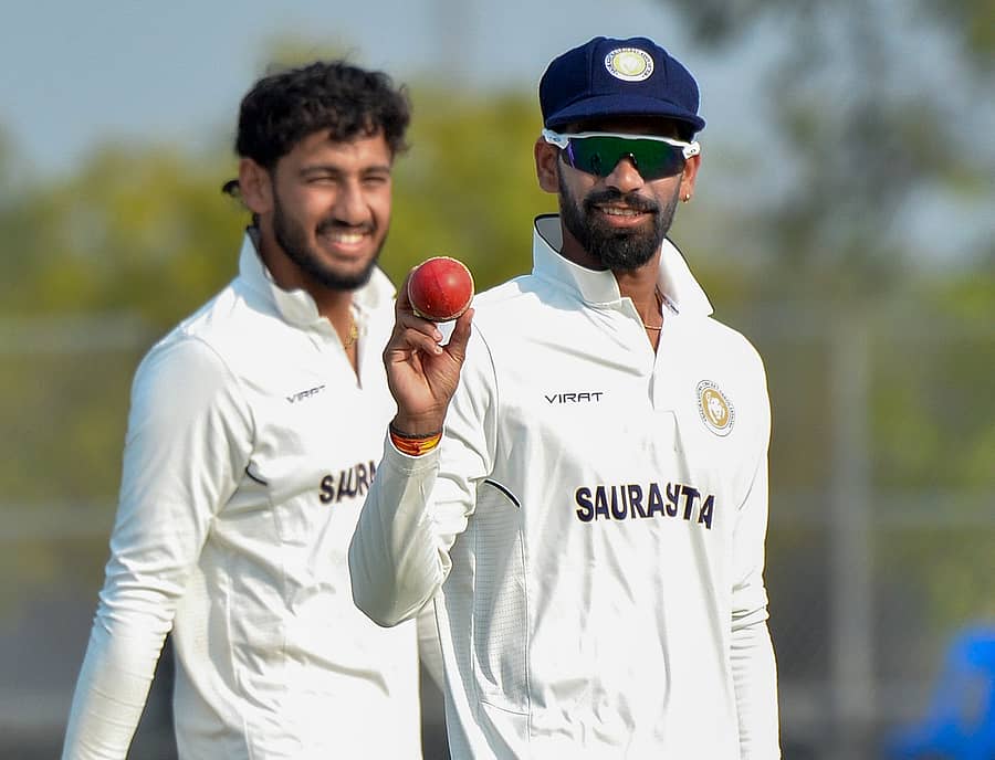 ಐದು ವಿಕೆಟ್ ಗಳಿಸಿದ ಸಂಭ್ರಮದಲ್ಲಿ ಪಾರ್ಥ್ ಬೂತ್