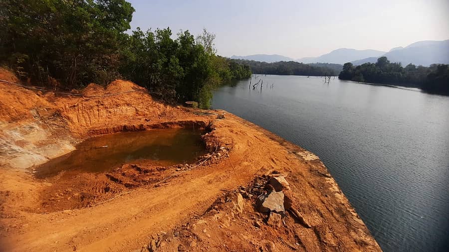 ಸಿದ್ದಾಪುರ ಏತ ನೀರಾವರಿಯ ಕಾಮಗಾರಿ ಸ್ಥಳ